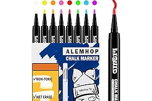 Chalk Markers for Blackboard - Fine Tip Chalkboard Markers