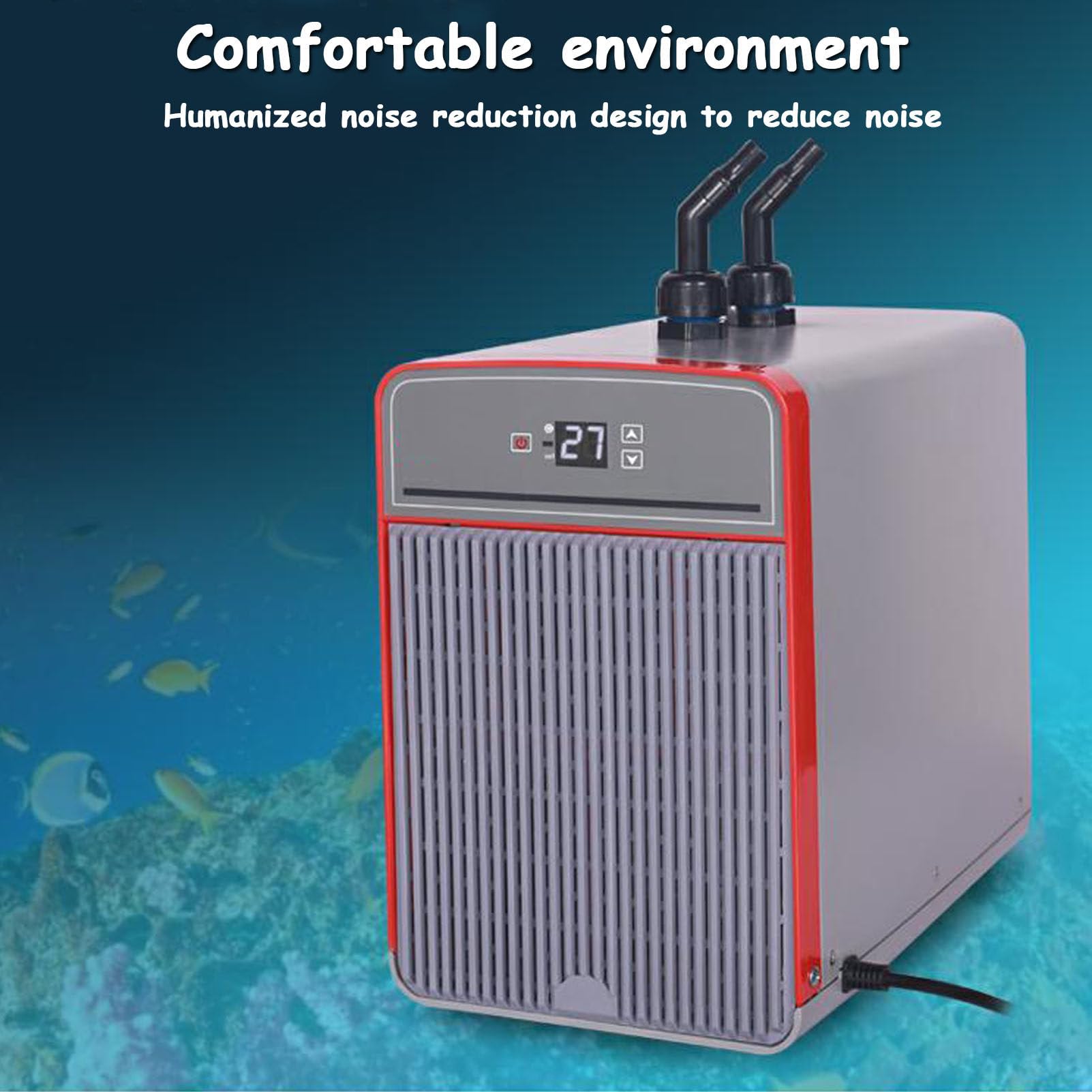 Refroidisseur d'eau pour aquarium, compresseur de réfrigération silencieux pour hydroponie, récifs coralliens, aquariums d'eau douce et d'eau salée