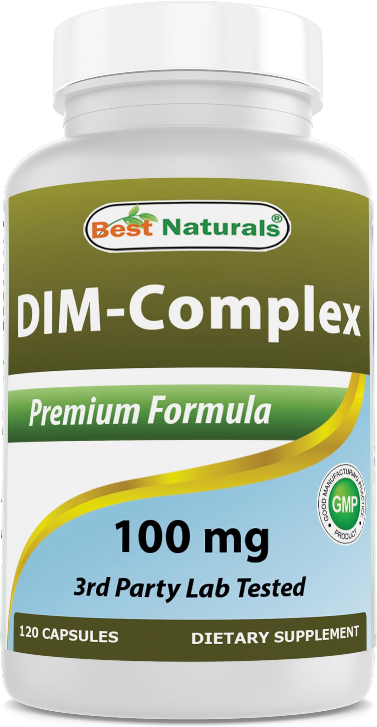 DIM Supplement 100 mg 120 Capsules, DIM for estrogen Metabolism & Balance, For Menopause, Body Building, PCOS & Hormonal acne