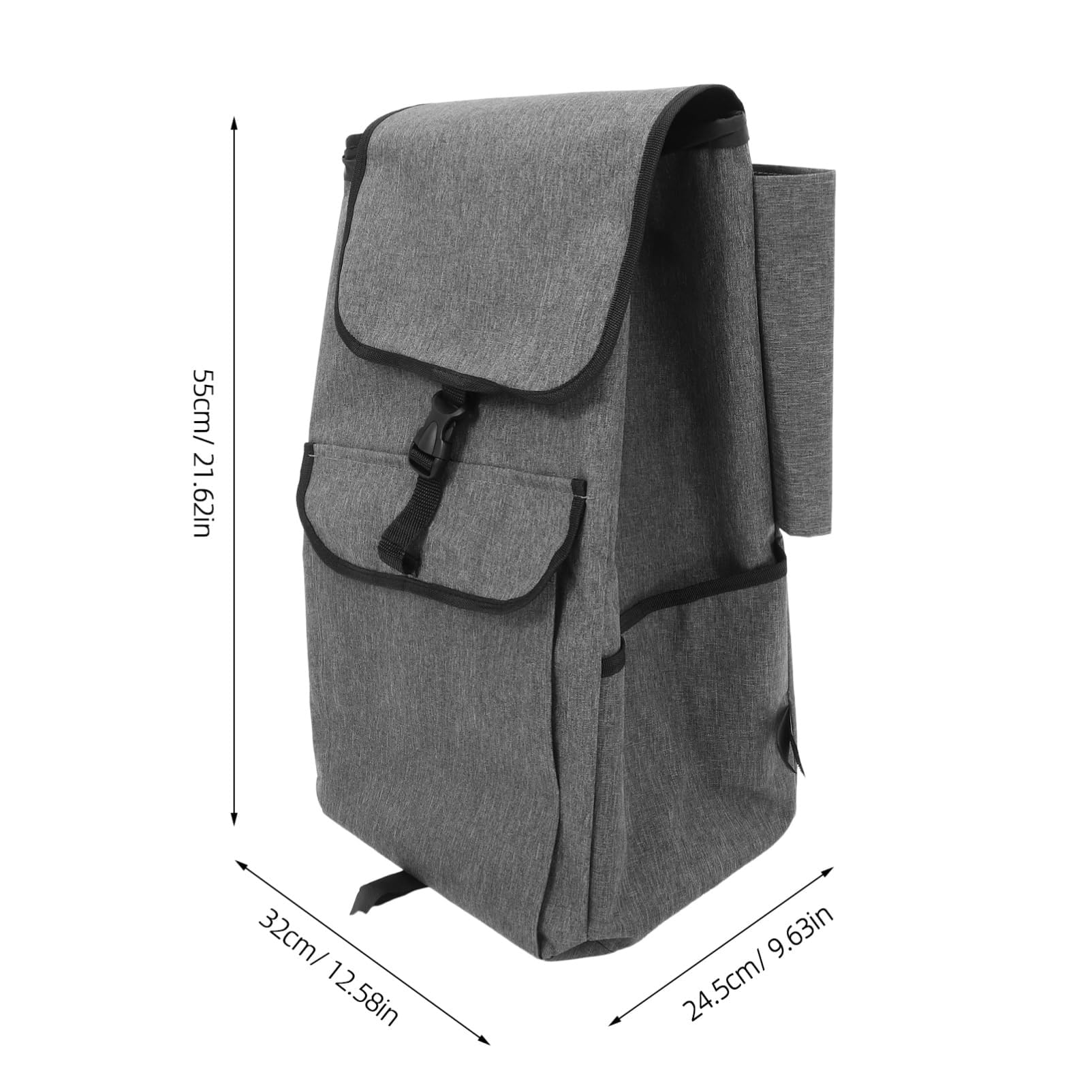 Sac de rechange pour caddie d'épicerie – Sacs de courses pliables en tissu Oxford, grande capacité de 43 L, sacs de rangement imperméables pour chariot