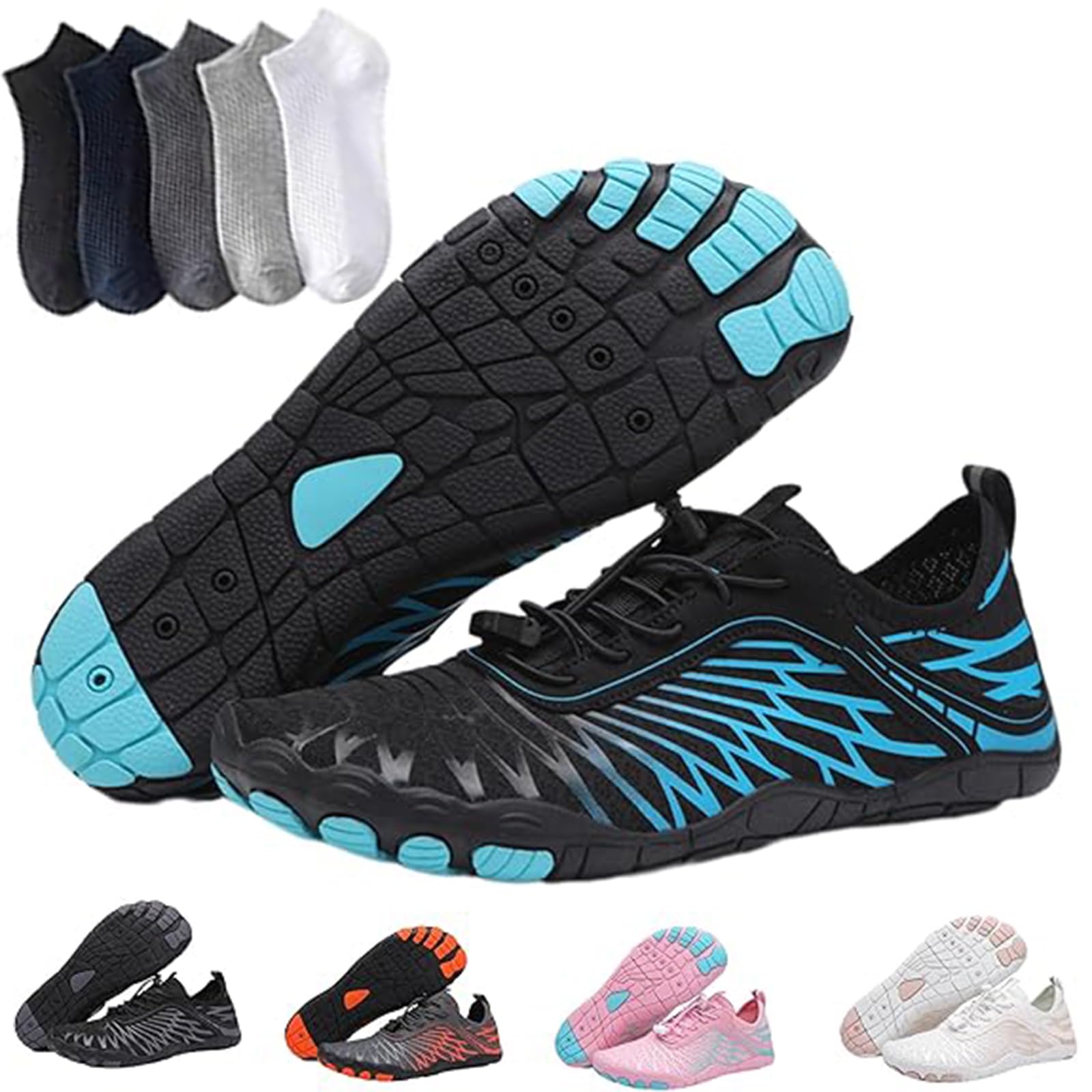 Hiking Womens Men, Pro Barefoot Shoes with Wide Toe Box, Healthy and Non-Slip Breathable Barefoot Shoes — view 24