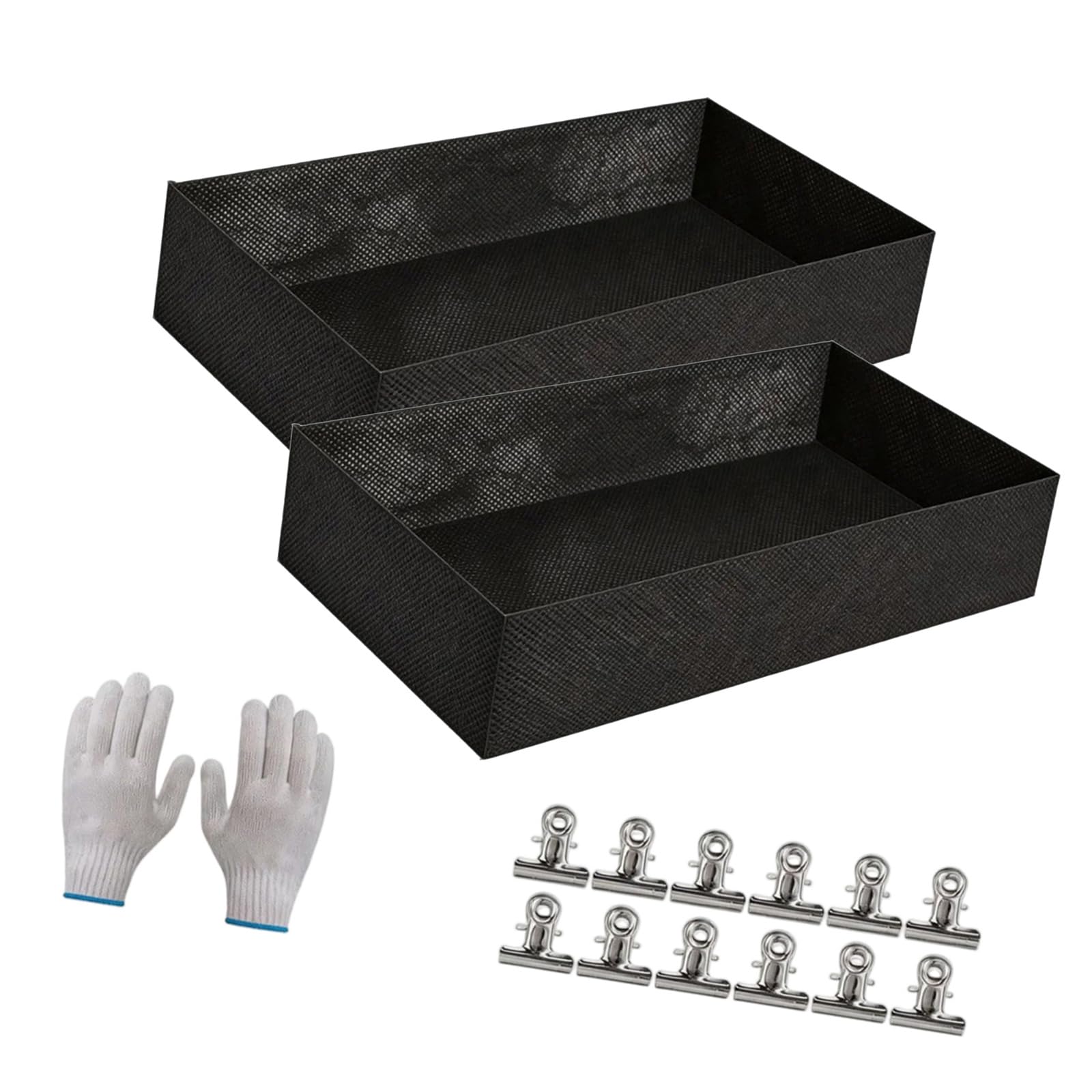 Forro de cama de jardín para patio trasero con 12 clips de instalación estable