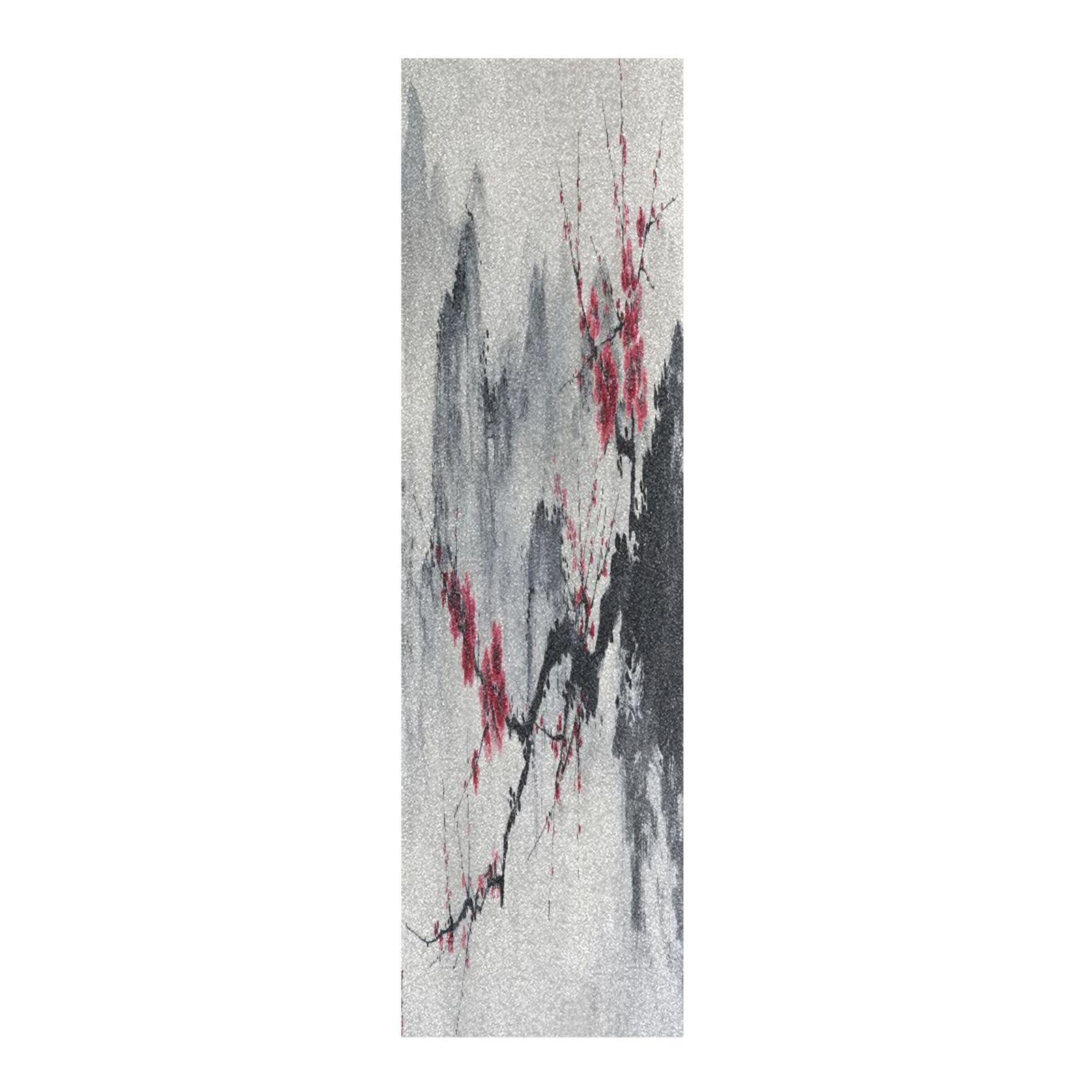 CEBUGI Plum Blossom Skateboard Grip Tape 33x9in Waterproof Tear-Proof Longboard Grip Tape Bubble Free Non-Slip Scooter Grip Tape for Girls Boys