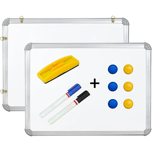 Double-Sided Whiteboard 1.5x2 Feet