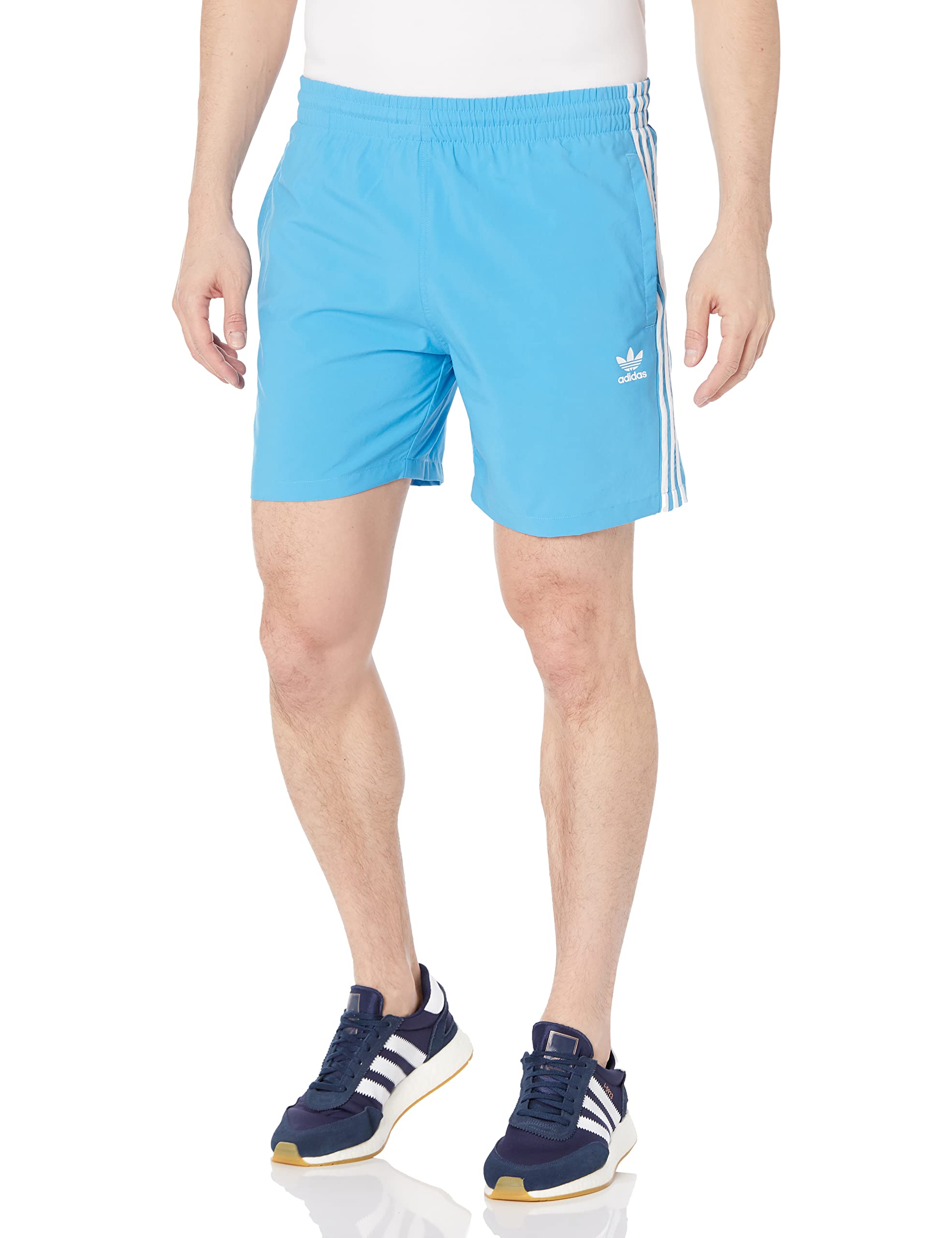 adidas Originals Men's Standard Adicolor Classics Trace Shorts, Sky Rush, XX-Large