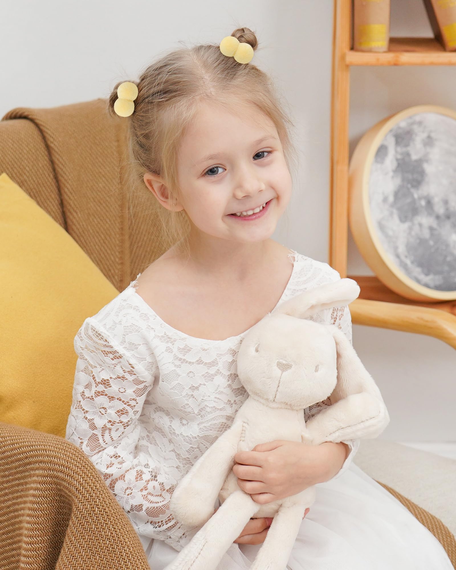 28pcs Bracelets de cheveux élastiques de pour bébés et filles, bande en caoutchouc douce, porte-queue de cheval multicolore pour tout-petits