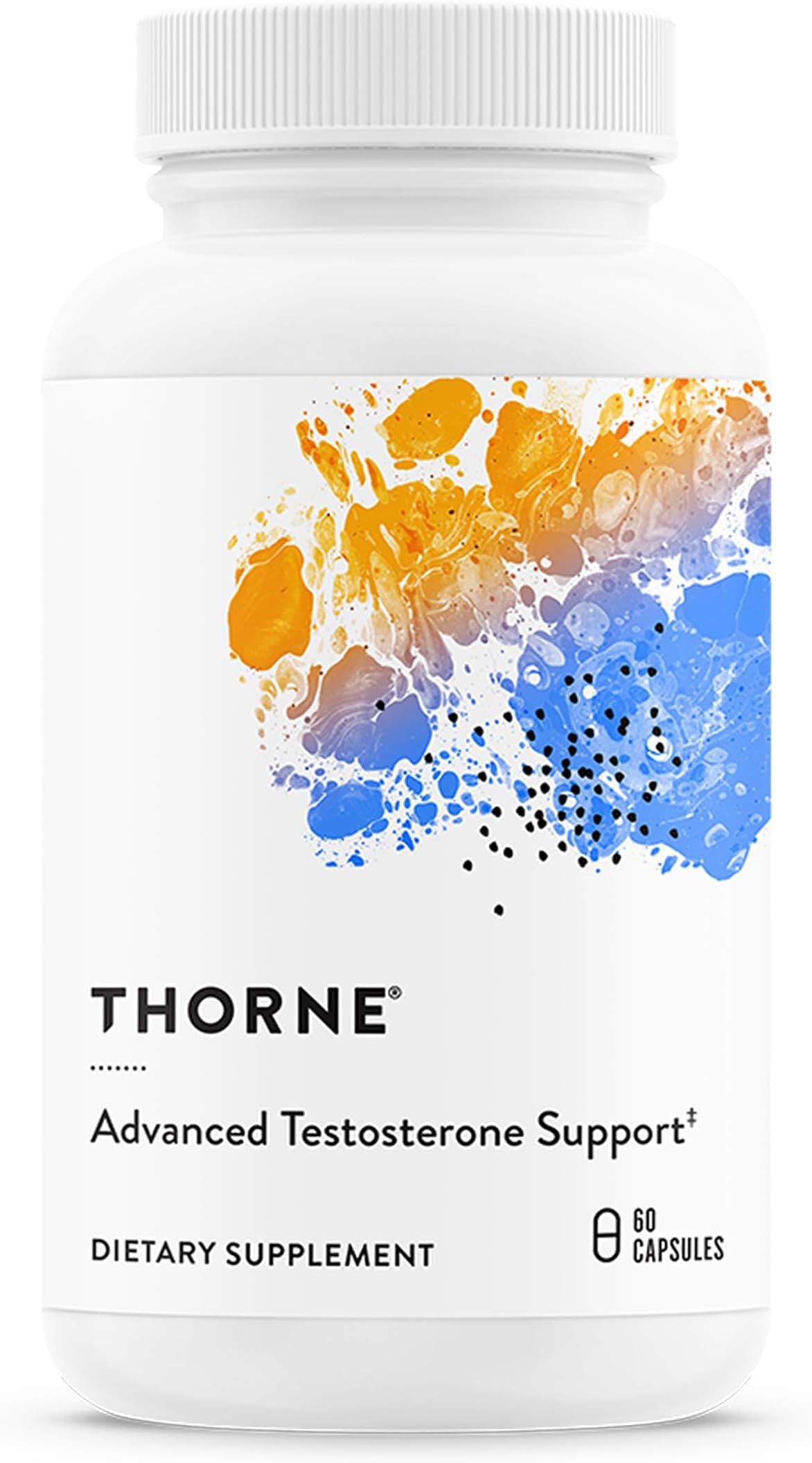 Advanced Testosterone Support - Men's Health Supplement - Supports Healthy Testosterone Levels & Muscle Fatigue* - with Ashwagandha, Shilajit & Zinc - Third-Party Certified - 60 Capsules