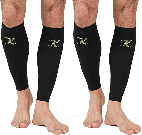 KEKING Calf Compression Sleeves 20-30 mmHg for Men & Women - Graduated Calf Support for Running, Cycling, Travel & Work KEKING Calf Compression Sleeves 20-30 mmHg for Men & Women - Graduated Calf Support for Running, Cycling, Travel & Work