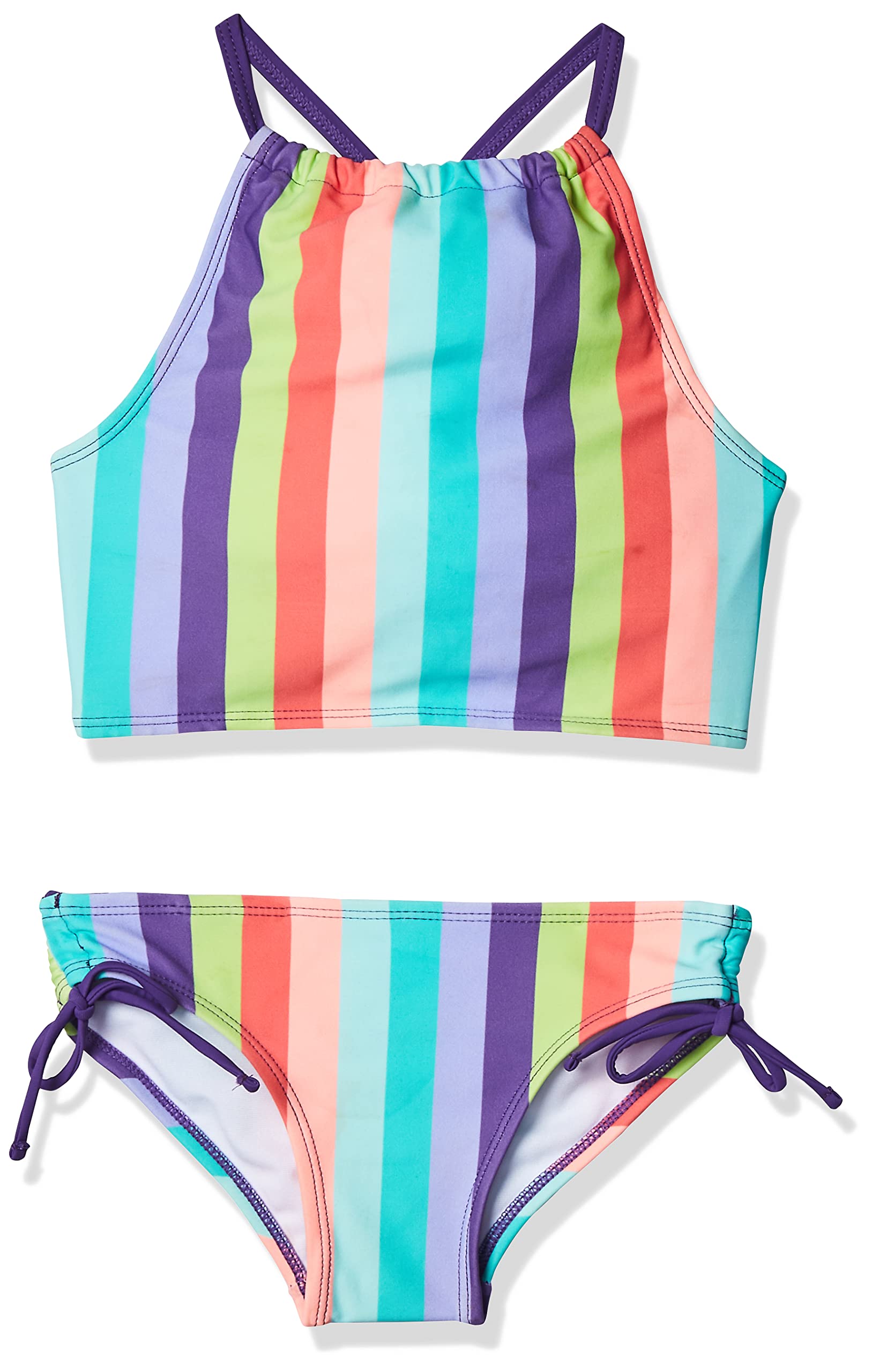 Kanu Surf Girls Daisy UPF 50 Beach Sport Halter Tankini 2-Piece Swimsuit