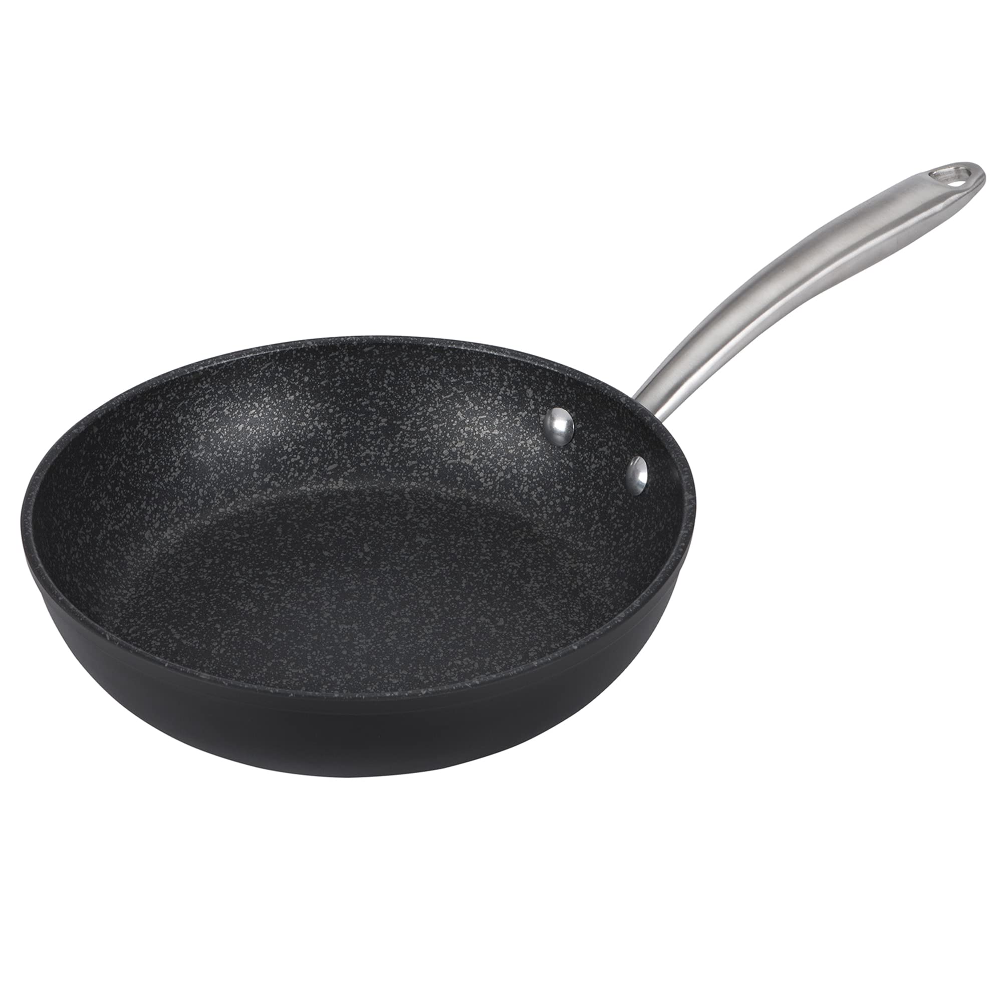 Prestige Unisex Black Scratch Guard Nonstick Frying Pan 25Cm, Induction Suitable In
