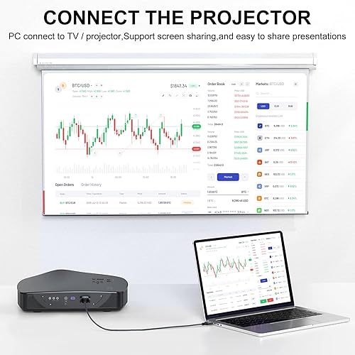 Miniatura 7 de Cable HDMI a VGA de 6.6 pies chapado en oro trenzado HDMI a VGA (hombre a macho) para computadora, computadora de escritorio, laptop, PC, monitor,