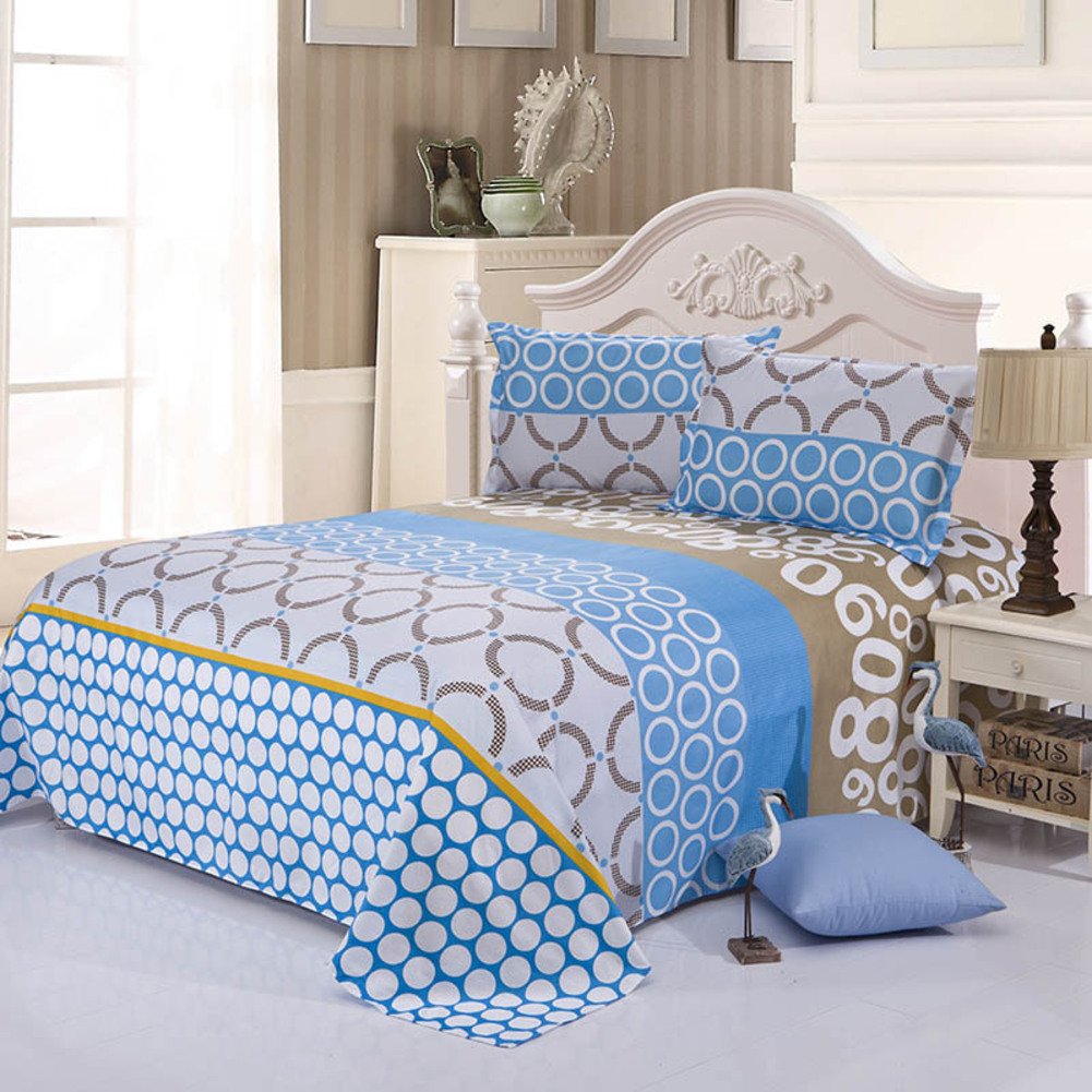 Drap de lit qui ne rétrécit pas - Tissu super doux couleur unie 230x230cm
