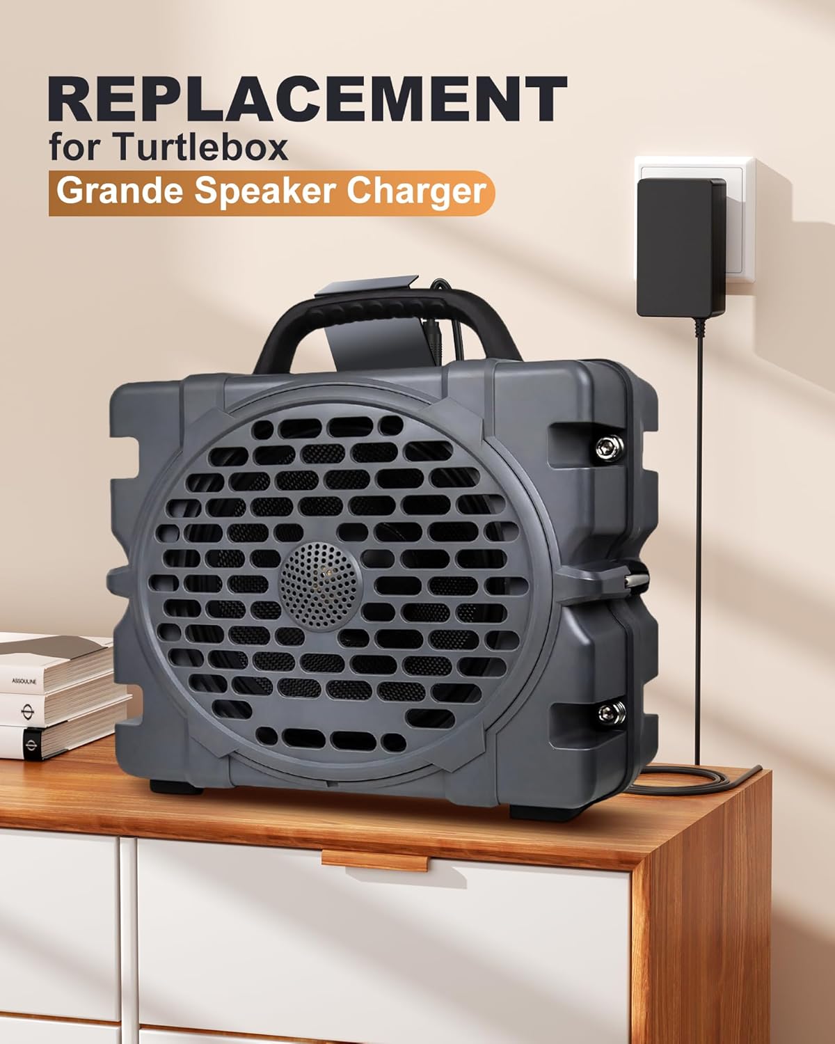 20V Speaker Charger for Turtlebox Grande: Loud! Outdoor Portable Bluetooth 5.4 Speaker GQ48-200300-AU Power Supply Replacement.