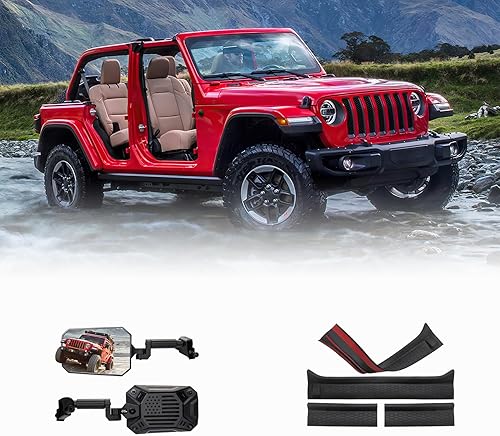 JL Mirrors - Kit de protectores de umbral de puerta fuera de la puerta