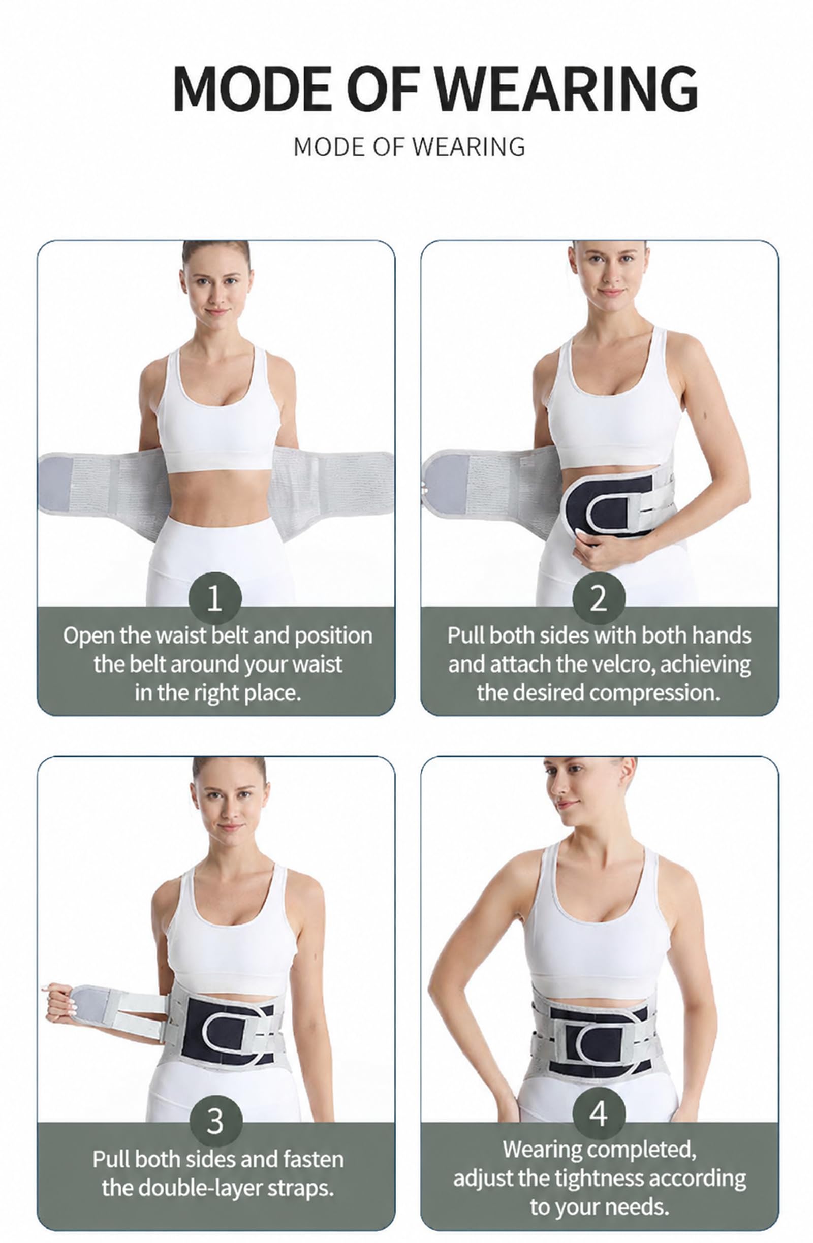 Faja Lumbar para Dolor De Espalda, 4+1 Soportes Acero Curvo para Hombres Mujeres, Transpirable para Oficina Conducción Levantamiento Fitness