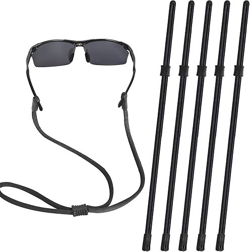 Correa para gafas deportivas, cordón ajustable para lentes de sol, cordón de cristal
