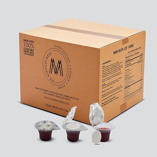 The Miracle Meal - Juego de tazas y obleas para comunión 1000 unidades 100 de confianza