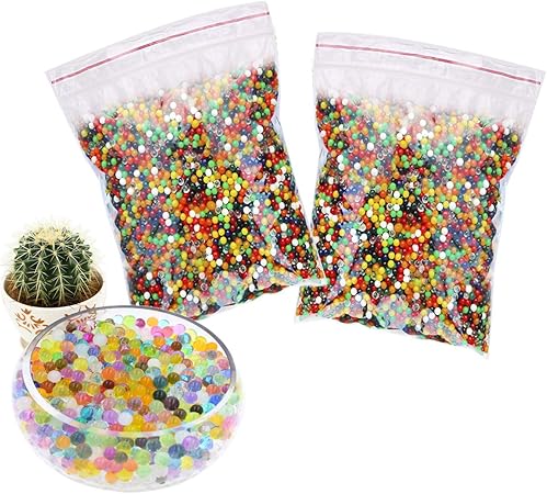 Amazon Goldele ぷよぷよボール 水で膨らむビーズ 水ビーズ ぷよぷよボールすくい 水でふくらむ ぷよぷよボール 観葉植物 粒入 約240g おもちゃ雑貨 おもちゃ