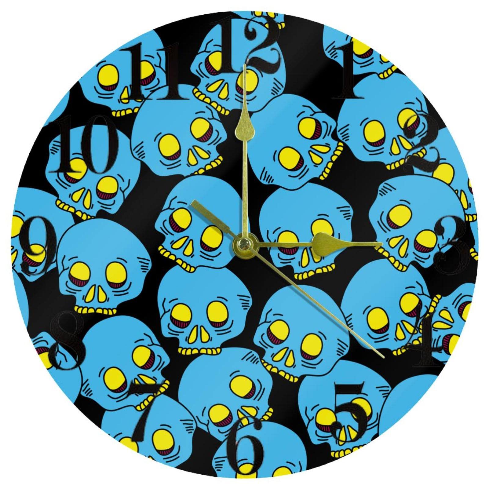 Horloge murale de cuisine ronde et bleue pour harmoniser votre maison