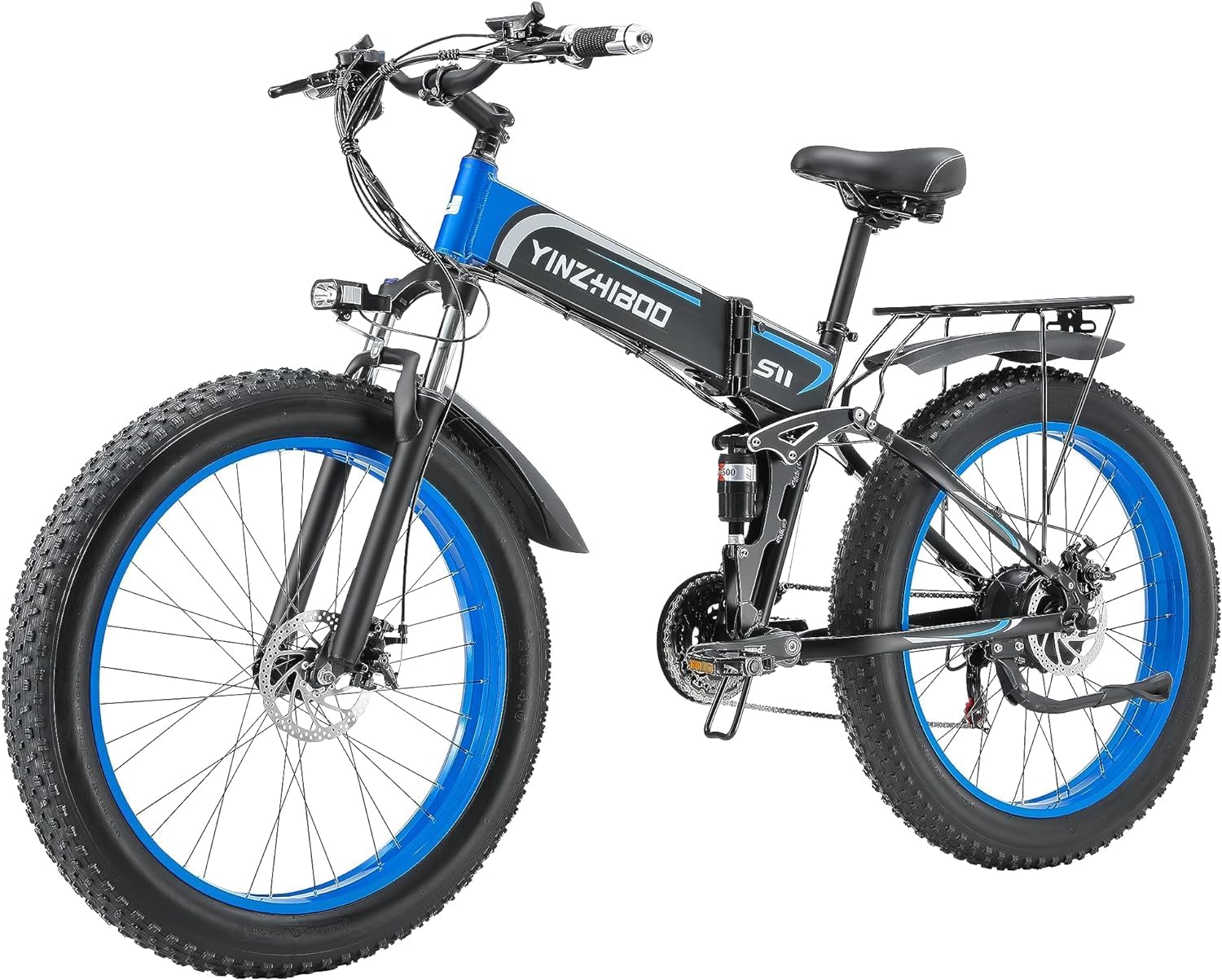 Electric Bike for Adults, 60V 25Ah Fat Tire Ebike Dual Motor 2000W 20MPH Electric Bicycles with Ignition Lock Hydraulic Disc Brakes (Green)