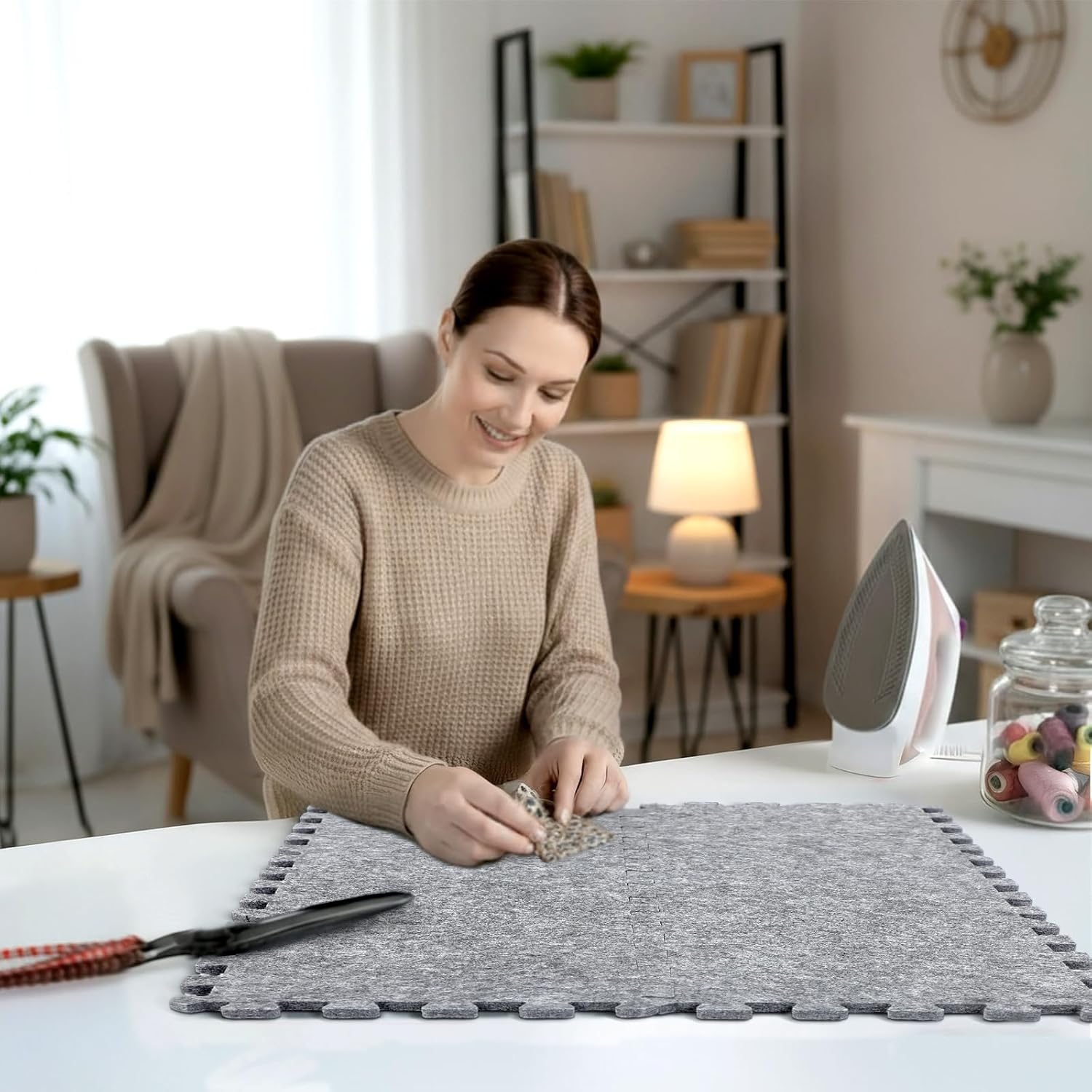 Ziliny 6 Pack Large Wool Pressing Mat 24" x 18" Wool Ironing Mat