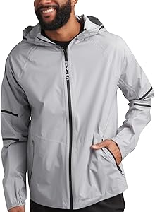 Spyder Mens Rain Jacket - Waterproof Lightweight Hooded Windbreaker, Outerwear Jacket for Golf, Hiking and Outdoor (S-XL)