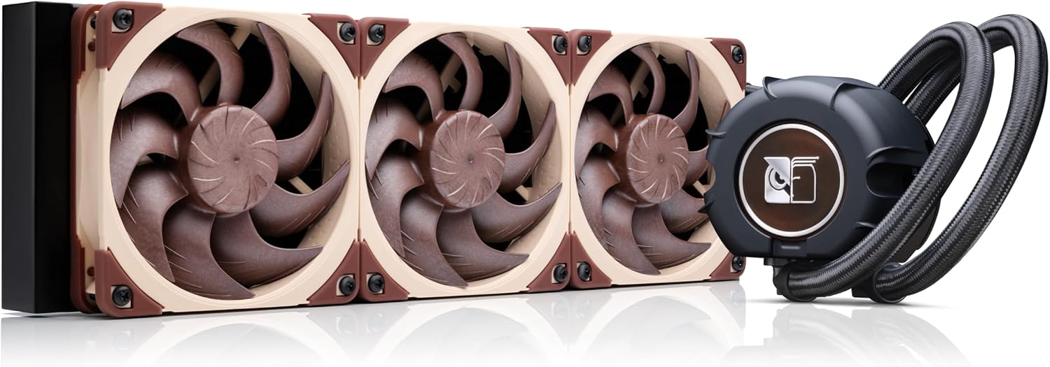 NL-LC1-36, High-Performance 360mm AIO CPU Cooler | Industry-Leading Quiet Cooling, 30mm Slim Radiator, Pump Noise Absorber, for Intel & AMD, 3x 120mm Fans, Rich Accessory Kit