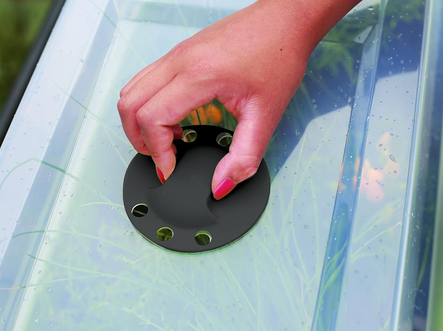 EDA - Grow Greenhouse Compatible with Veg&Table City Vegetable Garden - Double Ventilation - UV Filtering - Ground Mounting Possible - Transparent