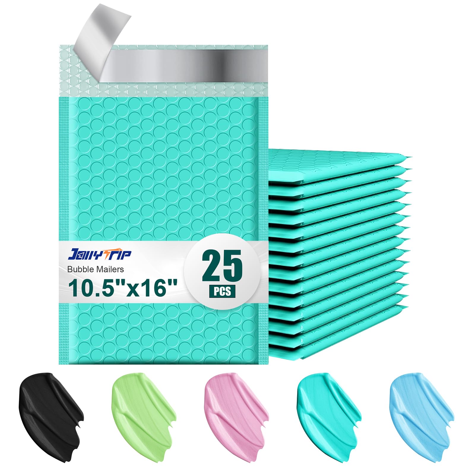 100 Buste Imbottite In Polietilene Teal – Autosigillanti, Misure Esterne 6x10 Pollici