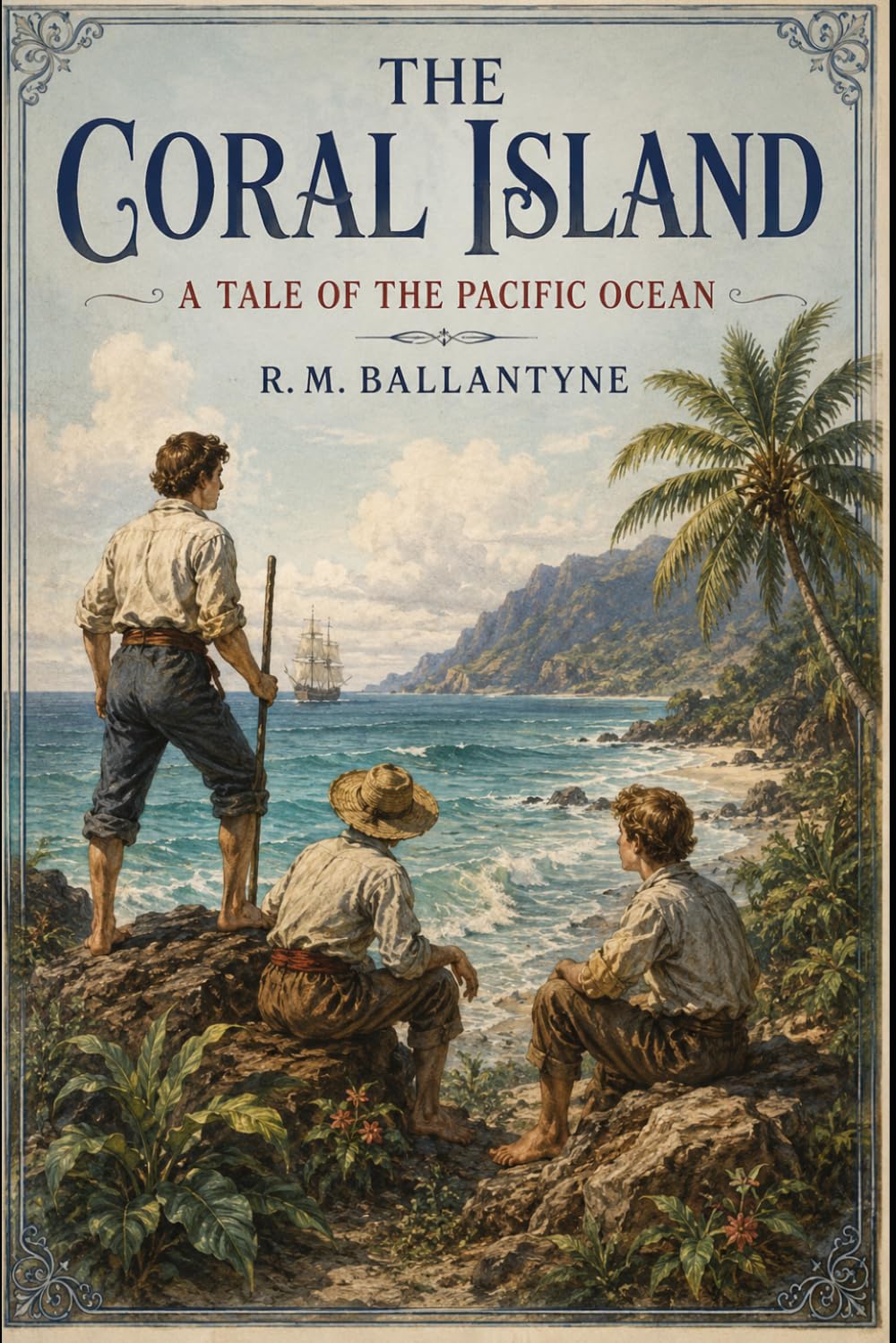 The Coral Island: A Tale of the Pacific Ocean: A Classic Shipwreck Survival Adventure of Courage, Friendship, Pirates, and Pacific Ocean Discovery