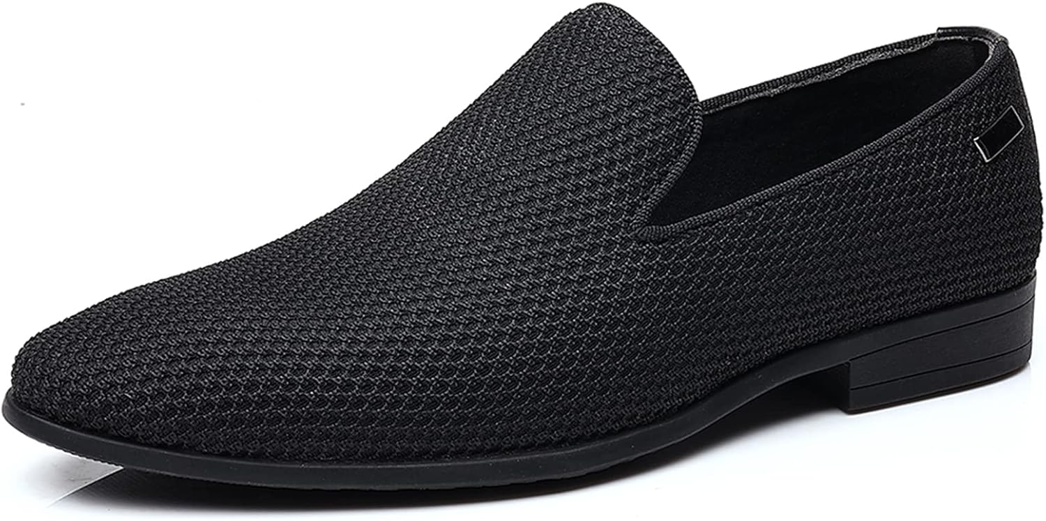 Mens Tuxedo Dress Loafers Slip On Formal Wedding Shoes