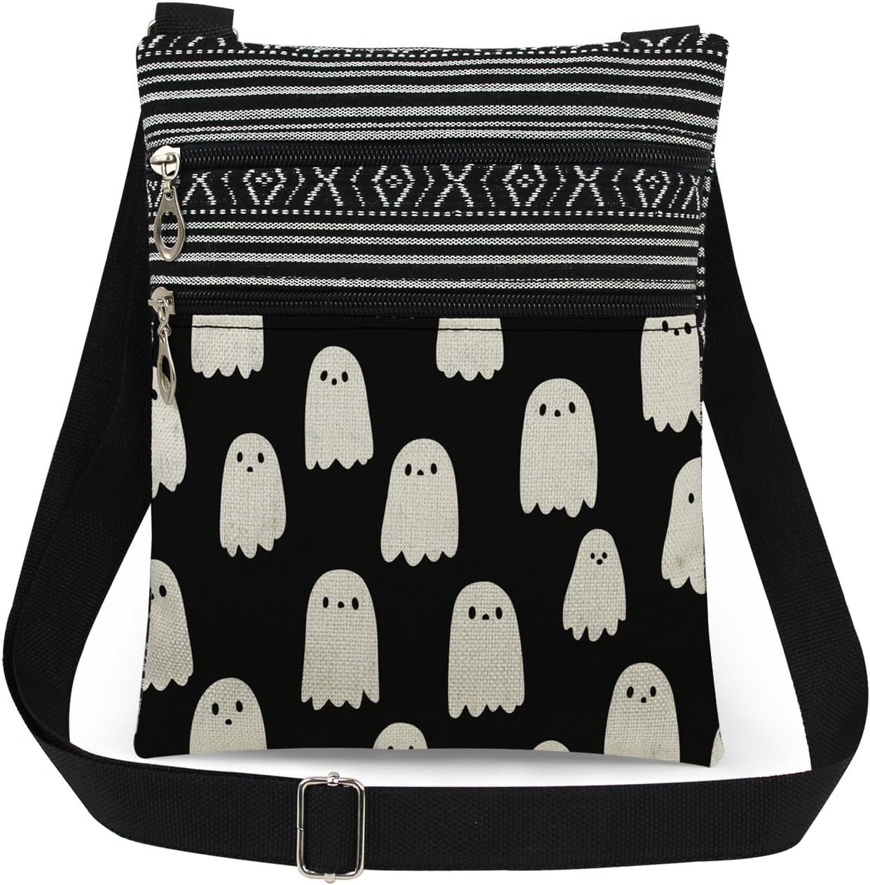 Halloween Minimalist Women Crossbody Bag Ghost Art Print Gift