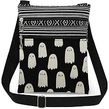 Halloween Minimalist Women Crossbody Bag Ghost Art Print Gift