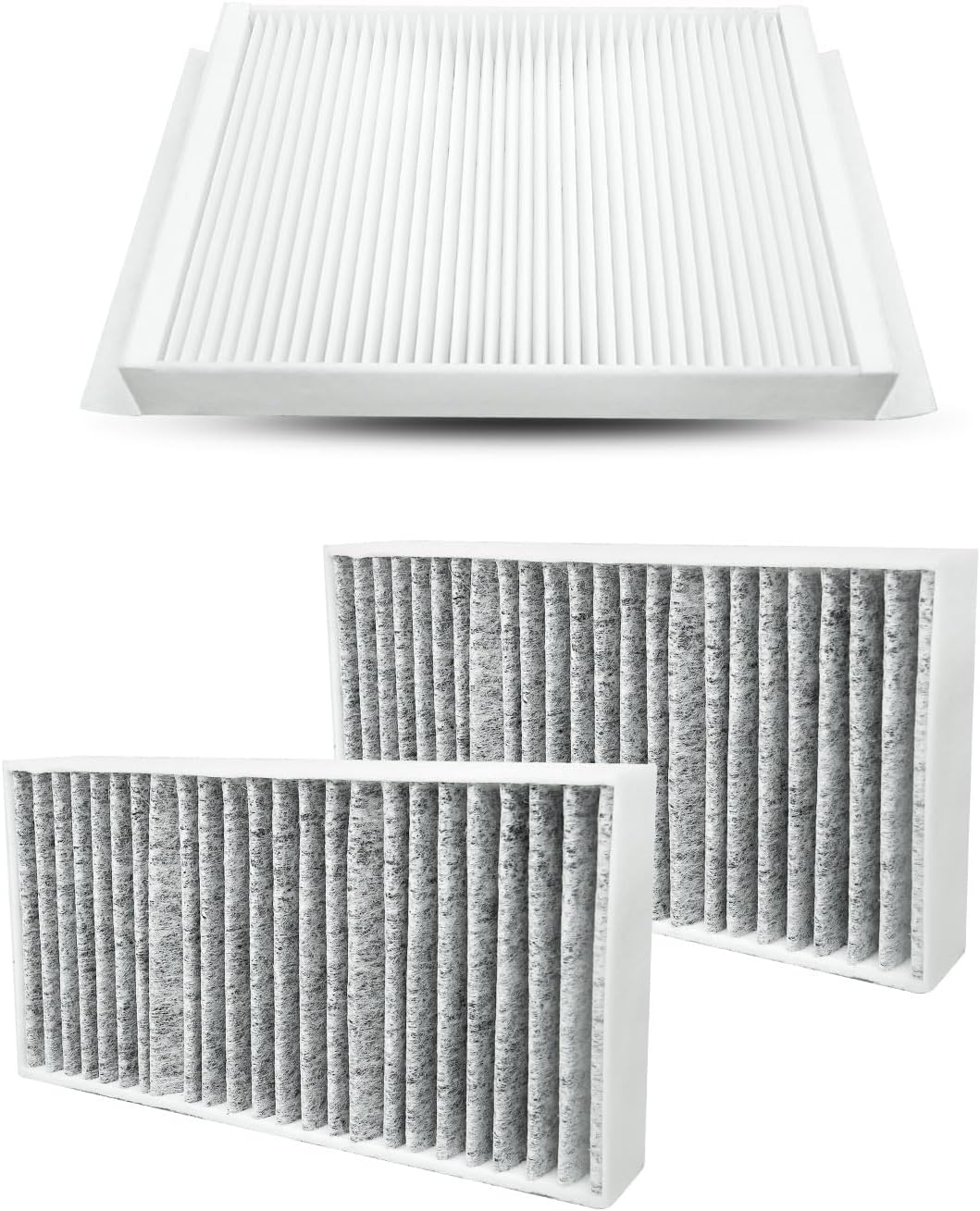 Cabin Air Filter kit Fit for Mercedes GLE350 GLE400 GLE550e GLE43 GLE63 AMG GLS450 GLS550 ML350 GL450 GL550 GL63, Replace 1668300318 1668300218