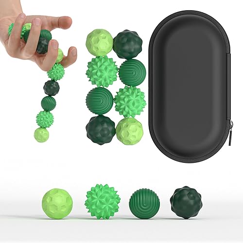 Miniatura 70 de Bolas magnéticas de silicona para adultos, bolas magnéticas de silicona suave, 2 unidades de 1.594 in, juguetes sensoriales para aliviar el estrés