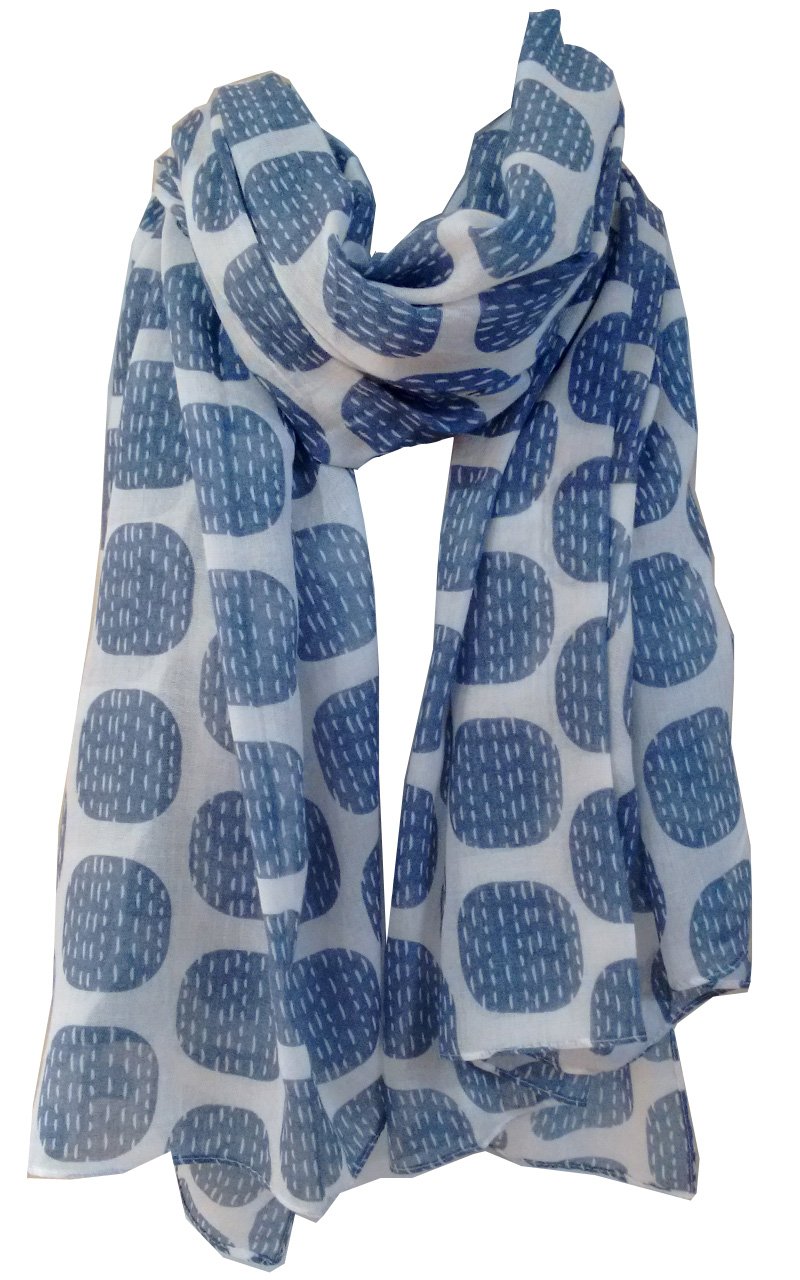 GlamLondonSimple Squares Pattern Scarf Latest Fashion Ladies Modern Print Wrap