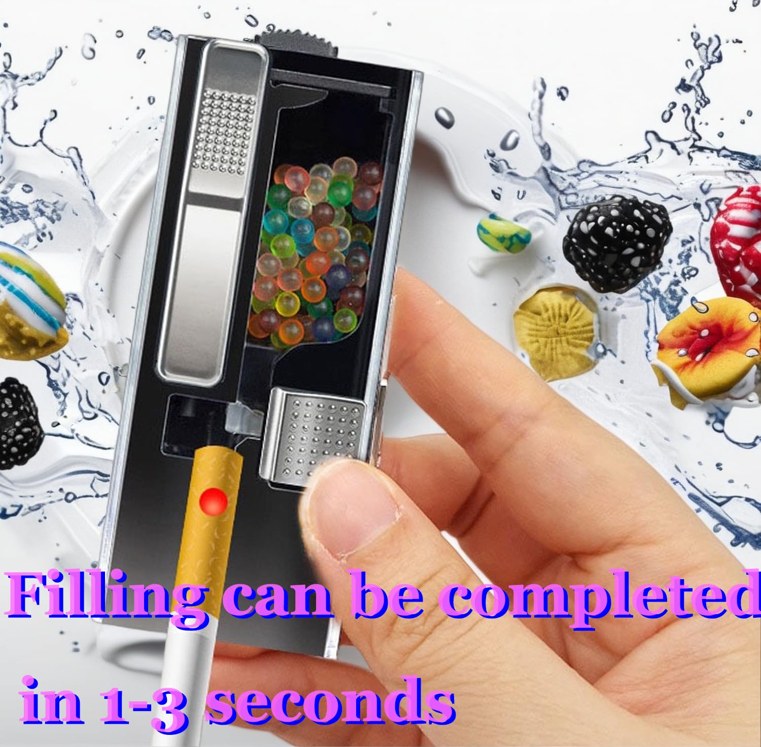 cigarette filter capsules Amazon.com: ‌Flavor Bead Injection System - 1PCS Cigarette Filter Capsule  Box with Multiple Cool Stickers, DIY Cigarette Bead Pusher Accessories