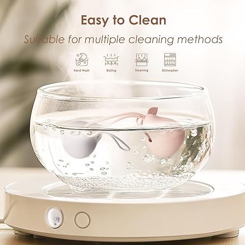 Miniatura 5 de Andy Bear Funda de silicona para chupete, funda de almacenamiento de silicona para bebé, portátil, a prueba de fugas, sin BPA, juego de 3 unidades,