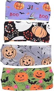 FOMIYES Hair Ties 4pcs Halloween Hair Band Elastic Headbands Halloween Head Wraps Hair Bands Sport Headband Head Scarf Headband Sport Hair Bands Non-slip Hair Bands Skull Fabric Headgear