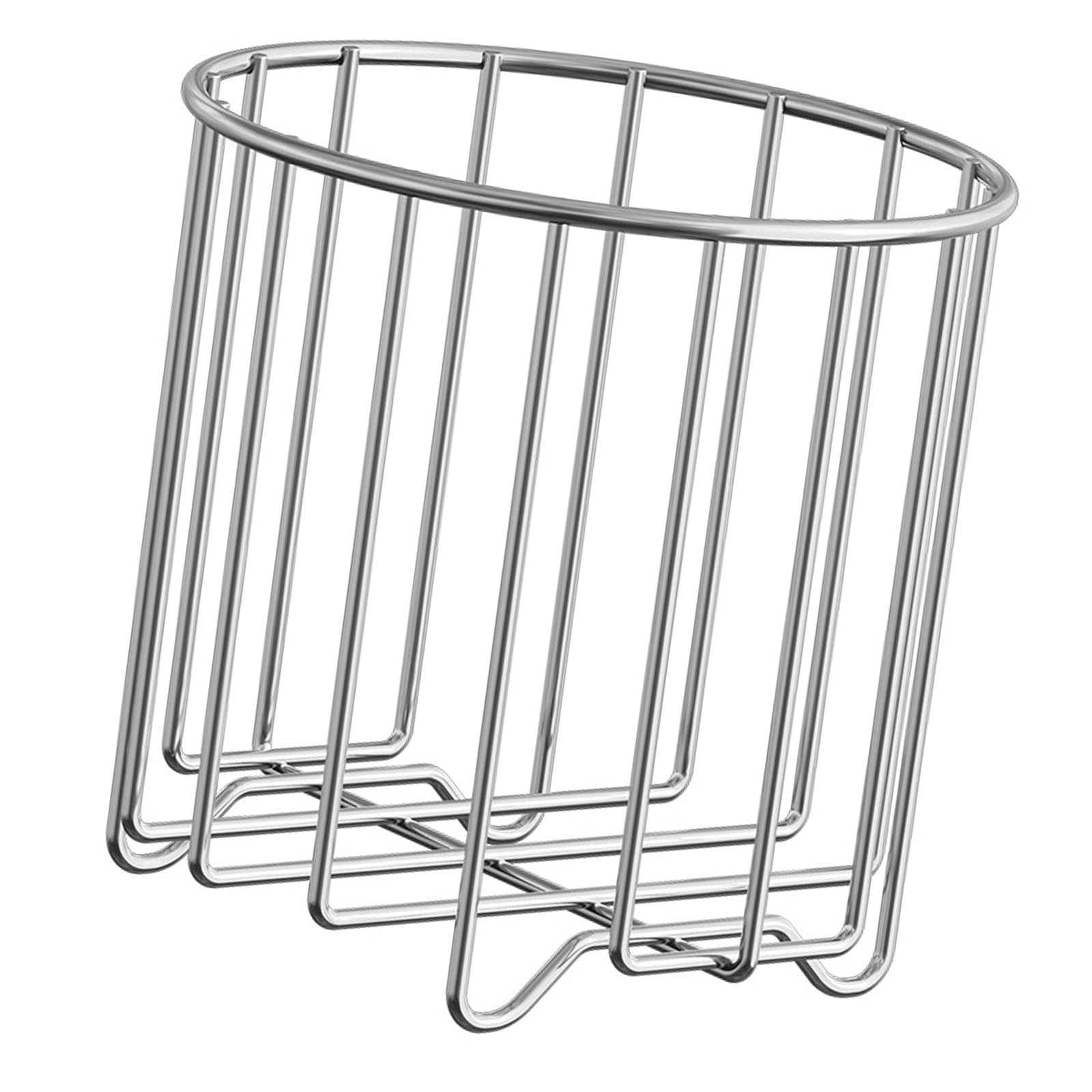 Nucelit Modern Kitchen Trash Bag Rack RustProof Stainless Steel Easy to Assemble and Saves Counter Space Countertop Trash Bag Planner