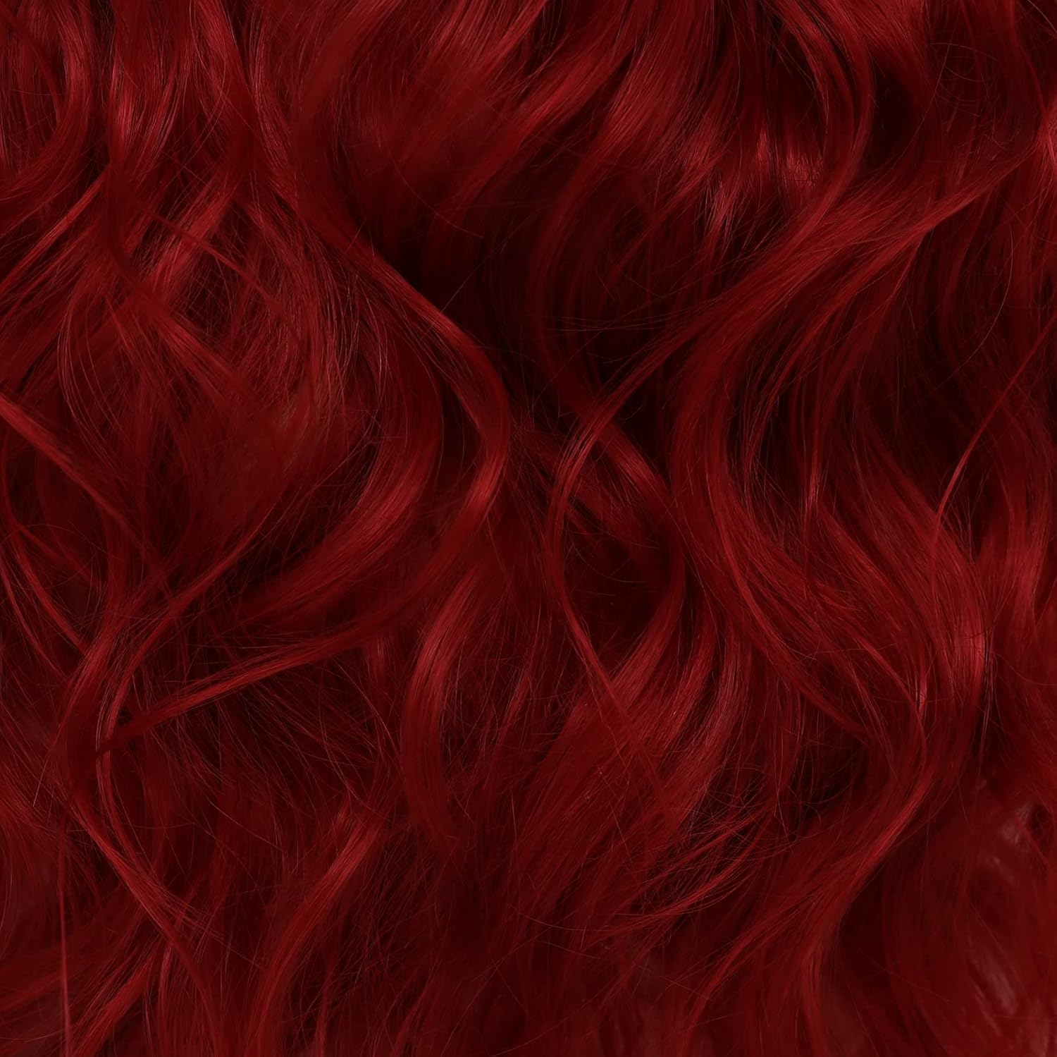 Long Red Wavy Wigs for Women Curly Middle Parting Synthetic Hair Wig Natural Cosplay Halloween Costume Wigs - Image 6