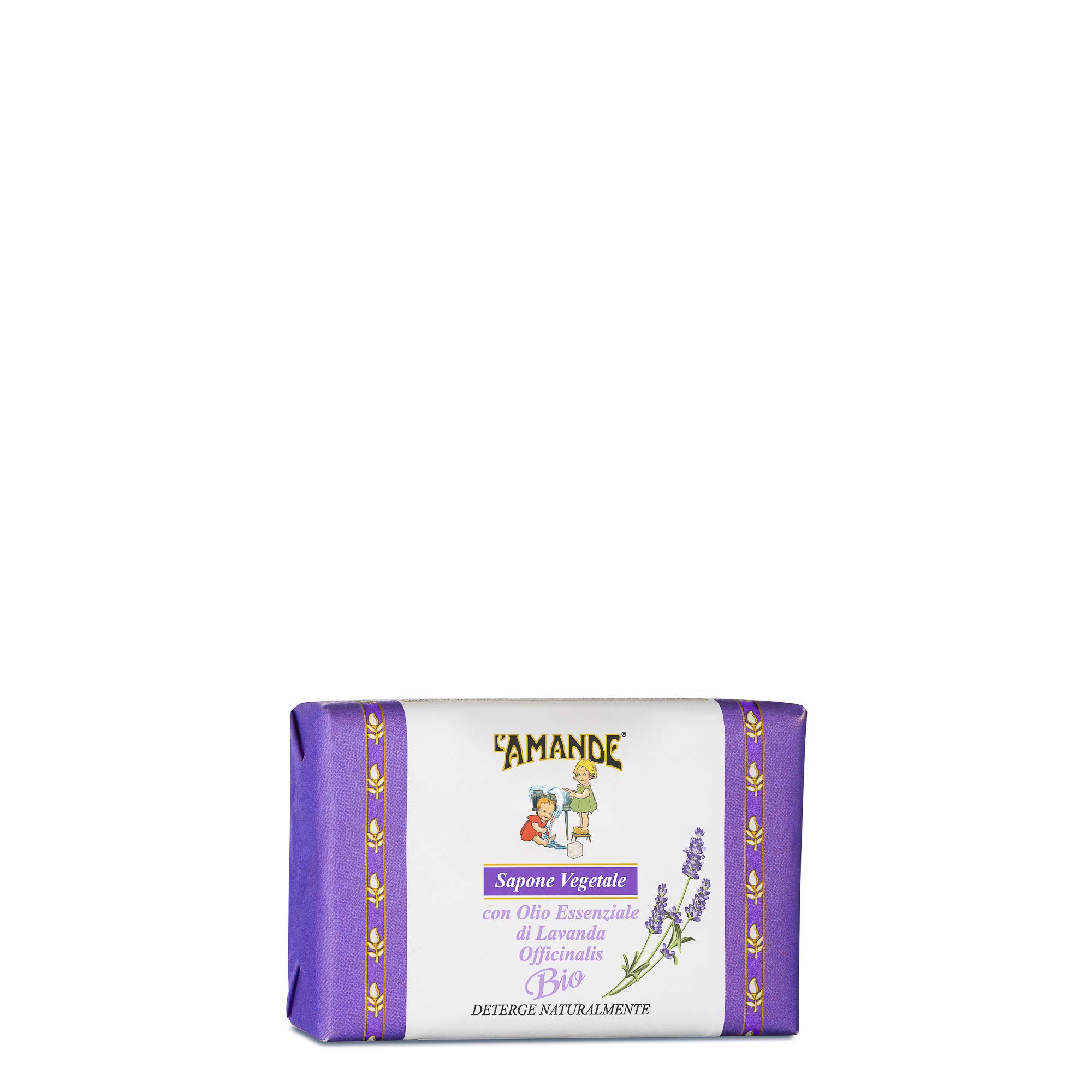 L'amande Herren Sapone Vegetale Lavendel Bio Seife 200 G