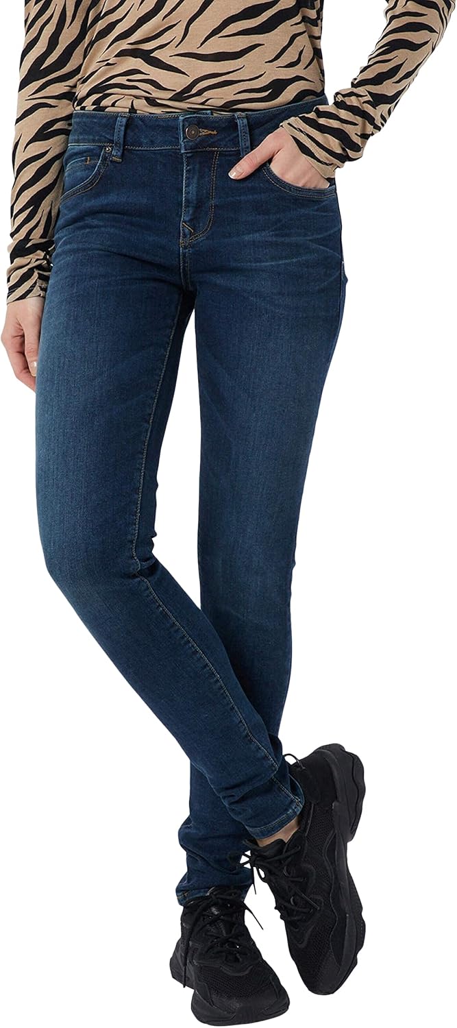 Tommy Hilfiger Rome Mid Waist Slim Fit Jeans Met Donkere Wassing 7373010183 737301018300000