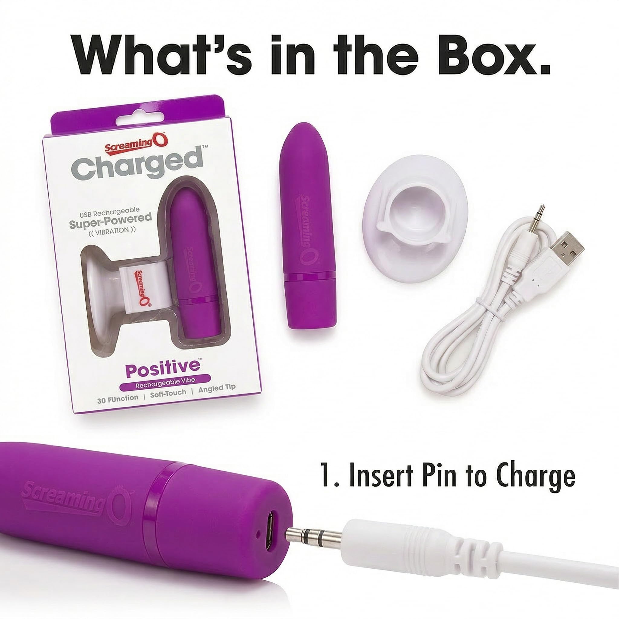 Amazon.com: Screaming O Charged Positive Bullet Vibrator for Women - Slim Mini Vibrator with 20 Rumbling Vibration Modes, Rechargeable Waterproof Vibrating Sex Toy for Her - Grape : Health & Household Amazon.com: Screaming O Charged Positive Bullet Vibrator for Women - Slim Mini Vibrator with 20 Rumbling Vibration Modes, Rechargeable Waterproof Vibrating Sex Toy for Her - Grape : Health & Household