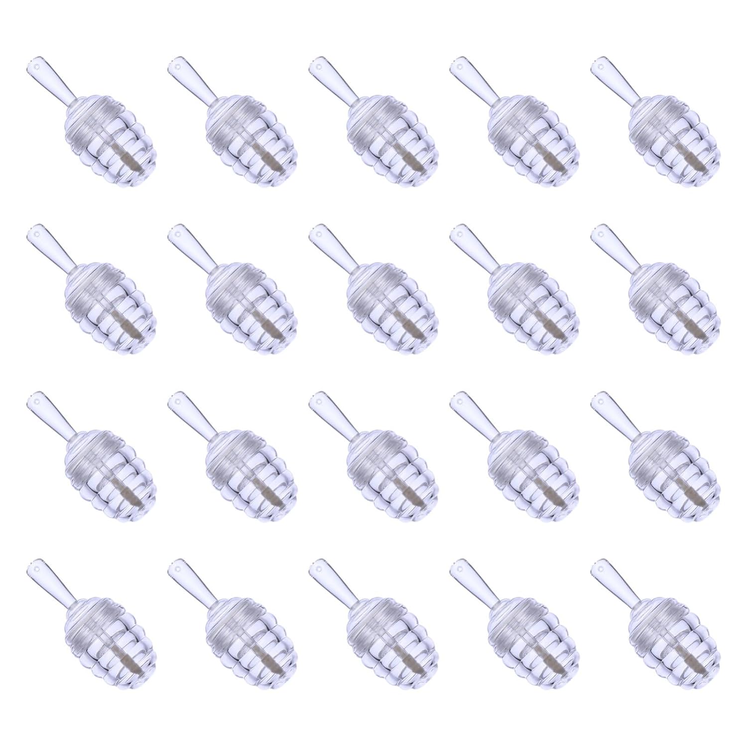 20pcs Plastic Lip Gloss Containers Refillable Tube Set
