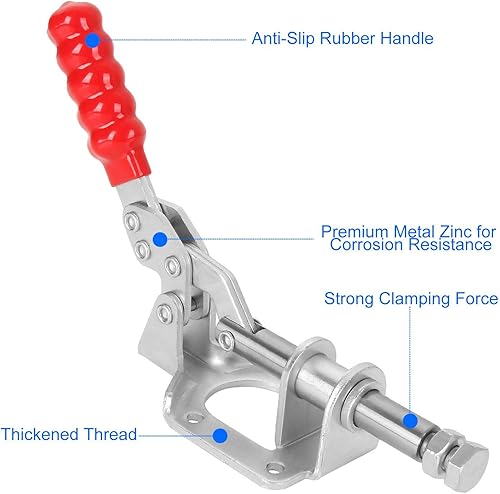 Miniatura 3 de 4 abrazaderas de palanca ajustables de 6 pulgadas, GH-302F abrazaderas de palanca de liberación rápida