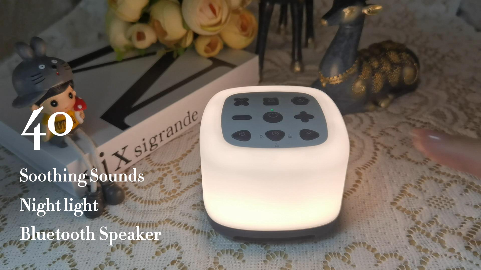 Machine à Bruit Blanc TAMOP Avec Veilleuse - 40 Sons Apaisants, Minuterie Auto, Portable - Pour Bébés, Enfants Et Adultes