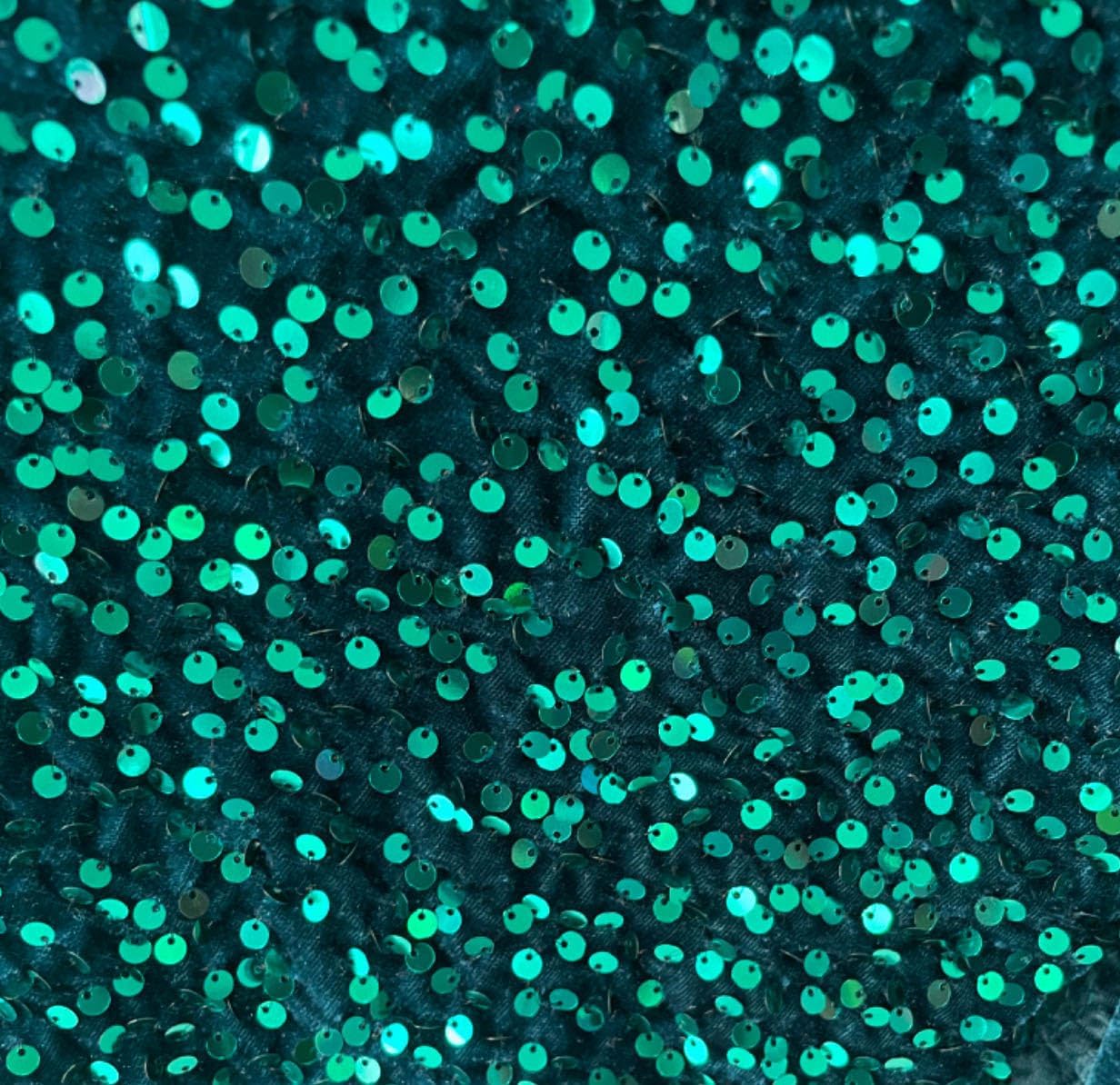 YYCRAFT Velvet Sequins Stretch Fabric By The Yard Velvet Sequins 2 Way Stretch Fabric for Fashion, Crafts, Backdrops,2 Yard Brown