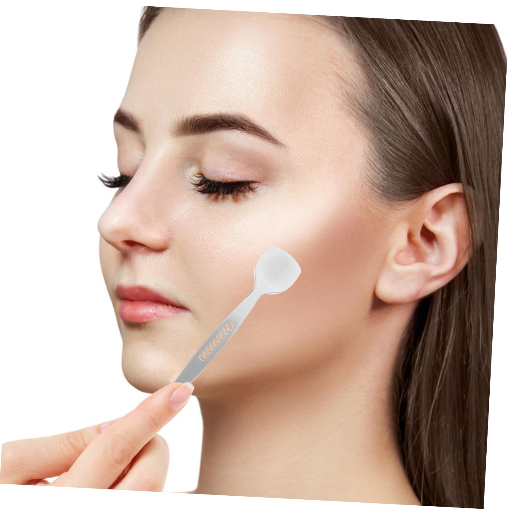 Mikinona Efficient Blackhead Pore Cleaning Stainless Steel Facial Scraper Double-ended Design