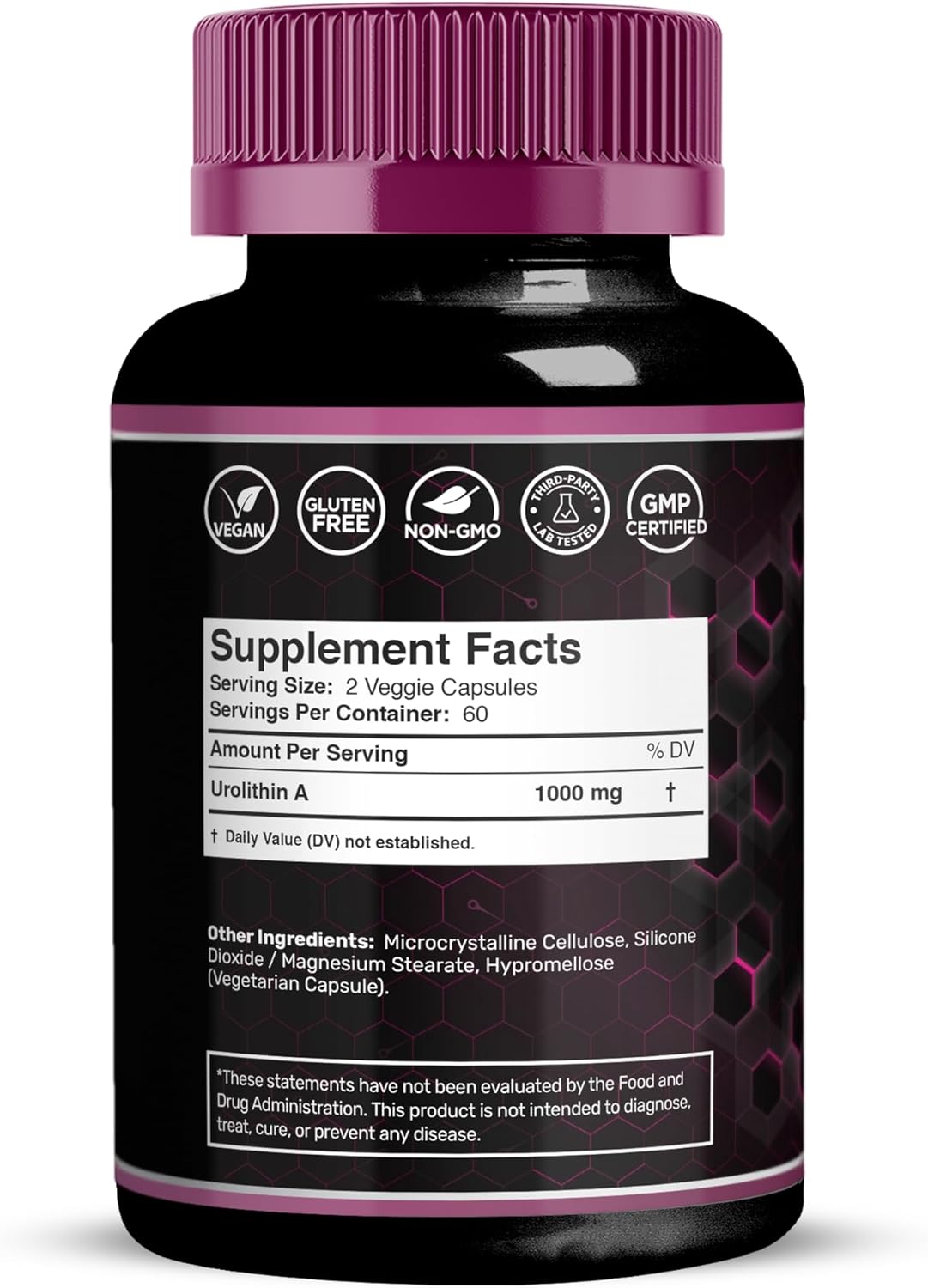Liposomal Urolithin A Supplement Capsules 1,000mg - Urolithin A+ Supplement for Cellular Renewal & Mitochondrial Support, Ultra-Strength Muscle Health - Third-Party Tested 120 Capsules - Made in USA - Image 2